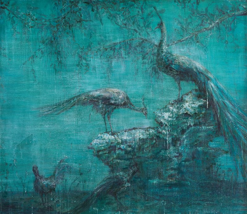 罗荃木 LUO QUANMU (b.1965) 孔雀 Peacock
