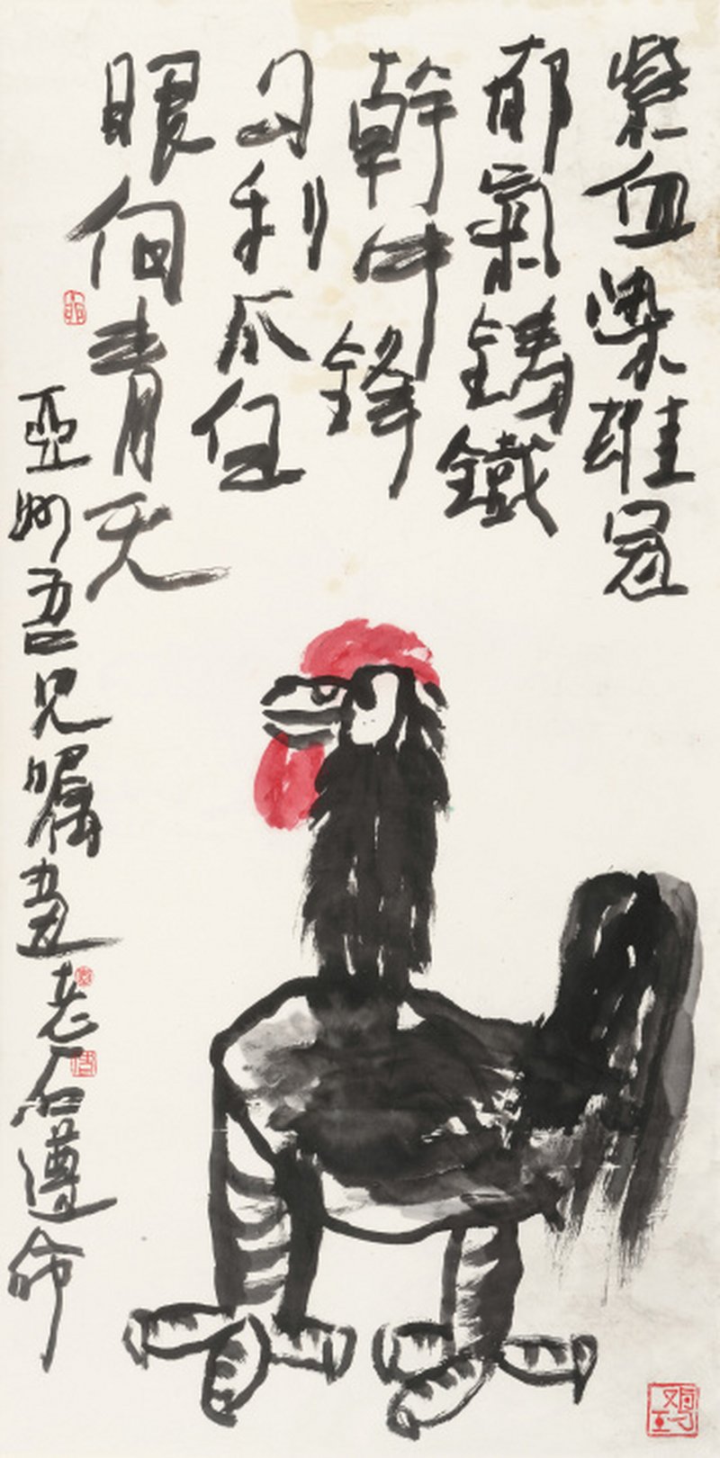 李老十 1957-1996 雄鸡图