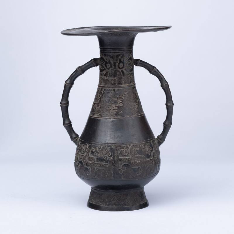    宋 竹耳銅花入 - 图4