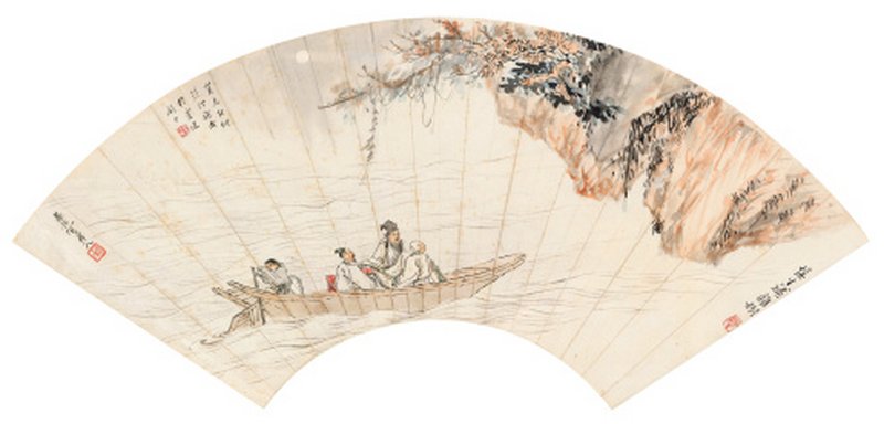 徐 操 1899-1961、吴镜汀 1904-1972、汪慎生 1896-1972   赤壁 - 图1