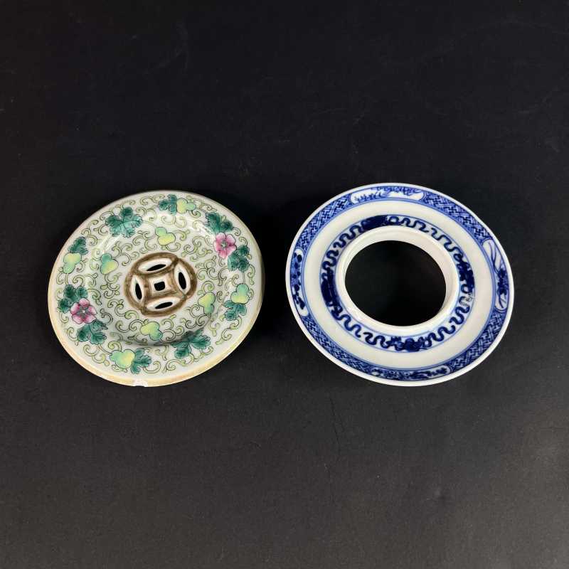 清 青花粉彩瓷器两件