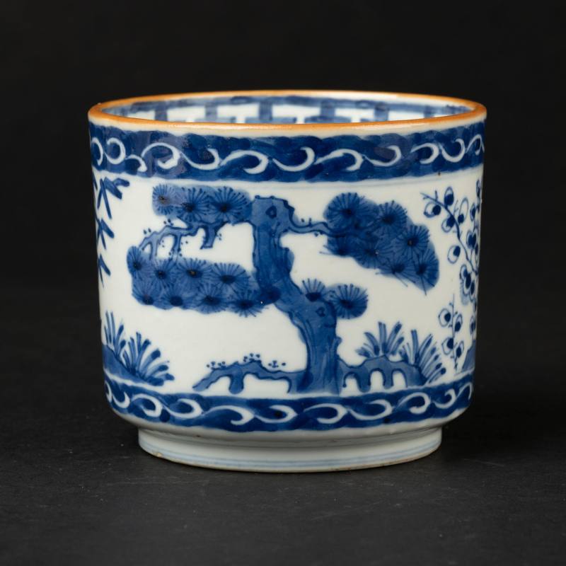    明末清初 青花松竹梅香炉 - 图2