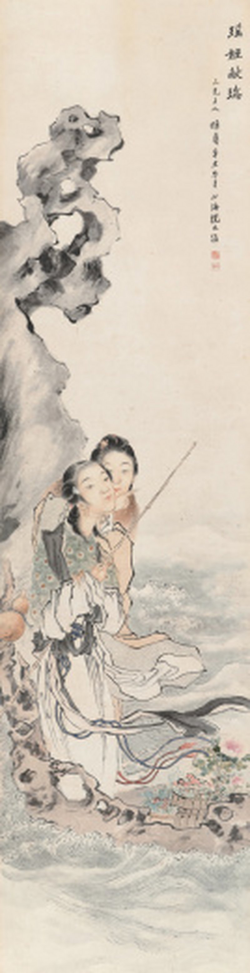 沈心海 1855-1941 瑶姬献瑞