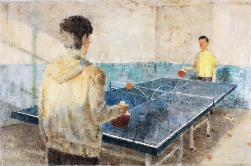 夏禹 XIA YU (b.1981) 打乒乓的人 table tennis player - 图2