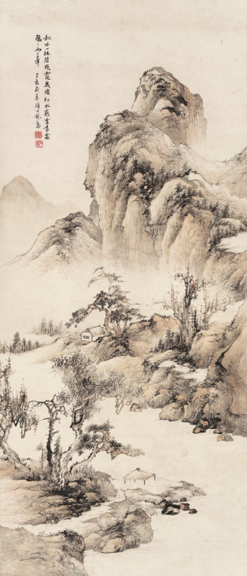颜伯龙 1898-1955 碧江霞影两三峰