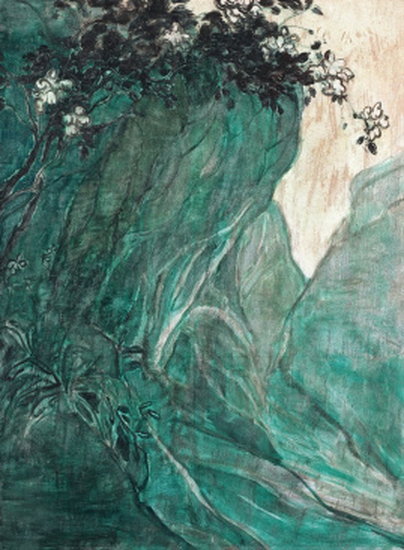 王亚彬 WANG YABIN (b.1974) 绿屏闲花 Green Duckweed & Idle Flowers
