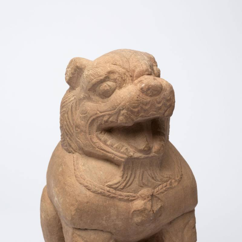    唐 石刻獅座像 - 图6