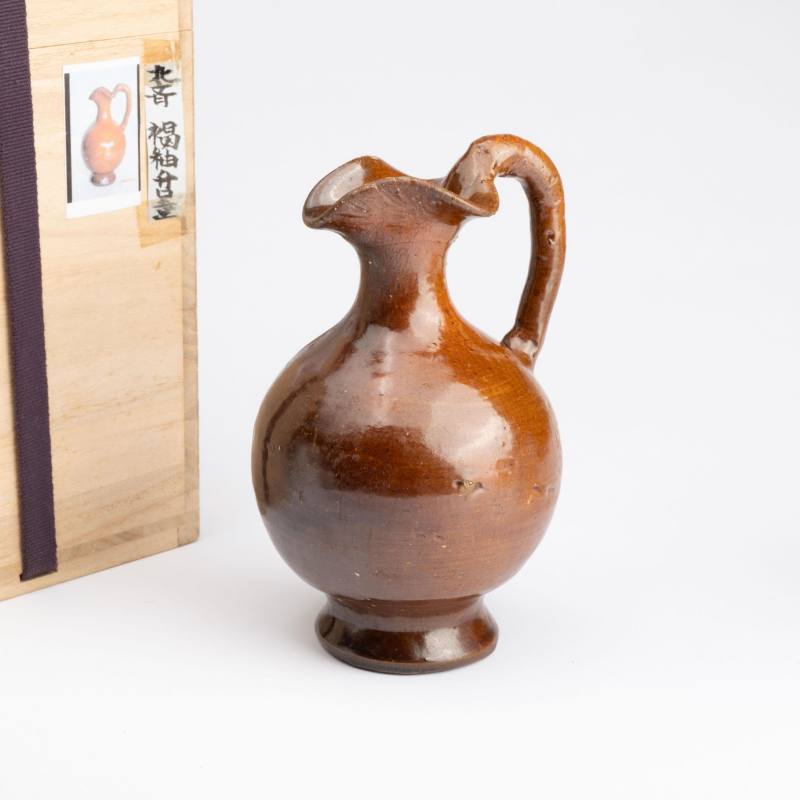    北朝 褐釉鳳首壺