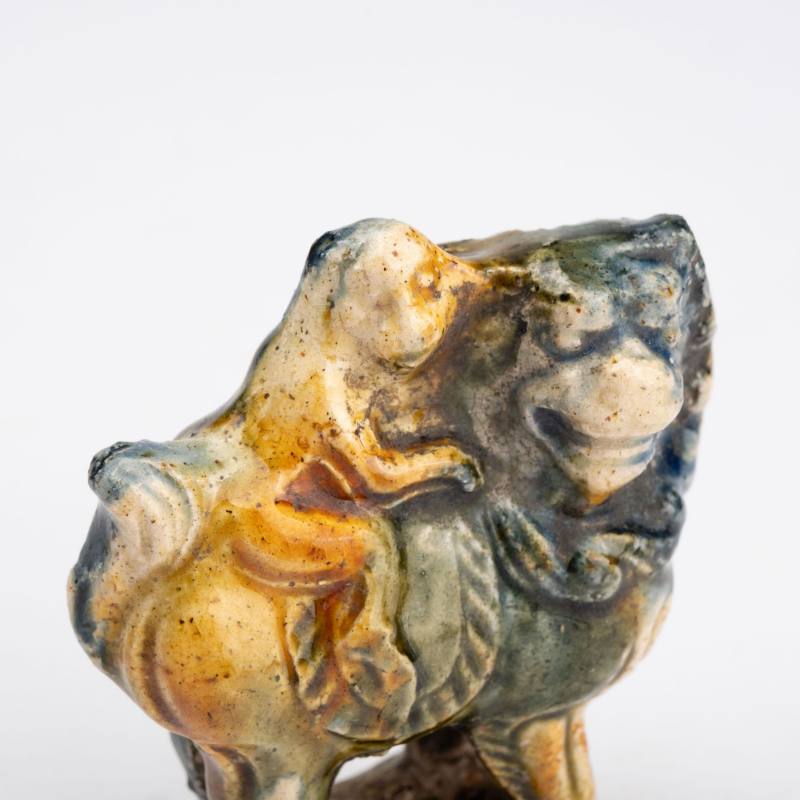    唐 三彩騎獅像 - 图7