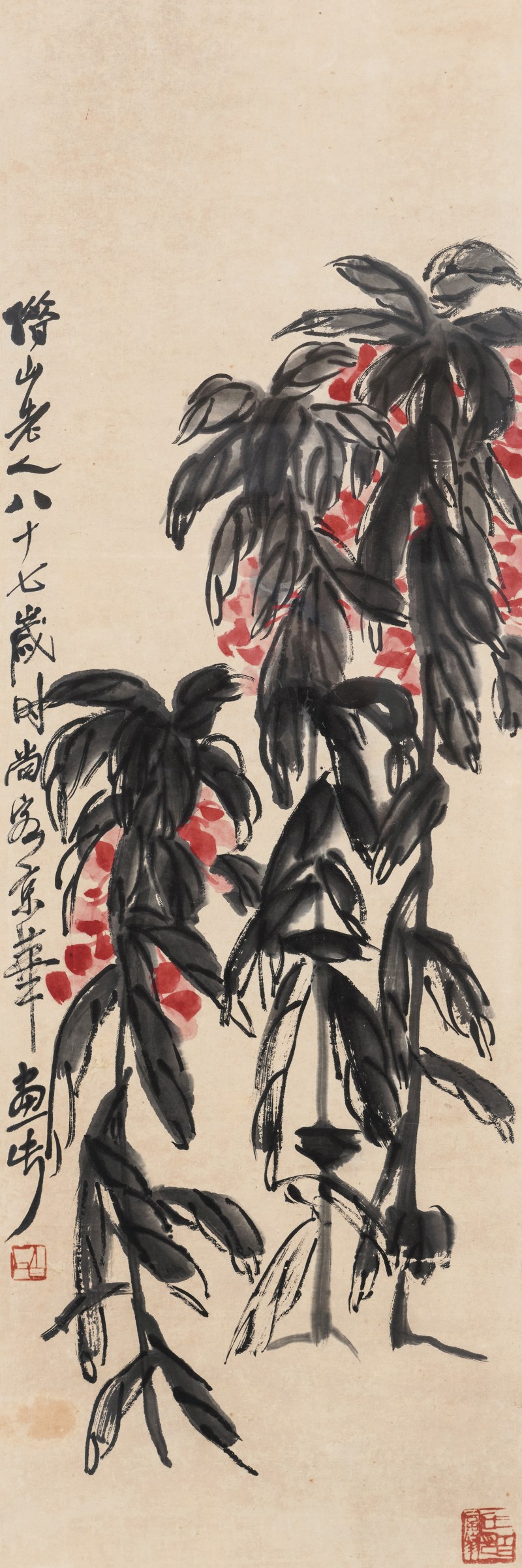 齐白石 1864-1957 凤仙花 - 图2