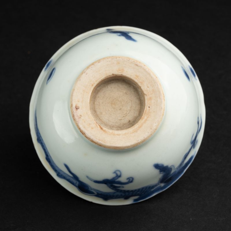    清 青花過墻龍碗 - 图6