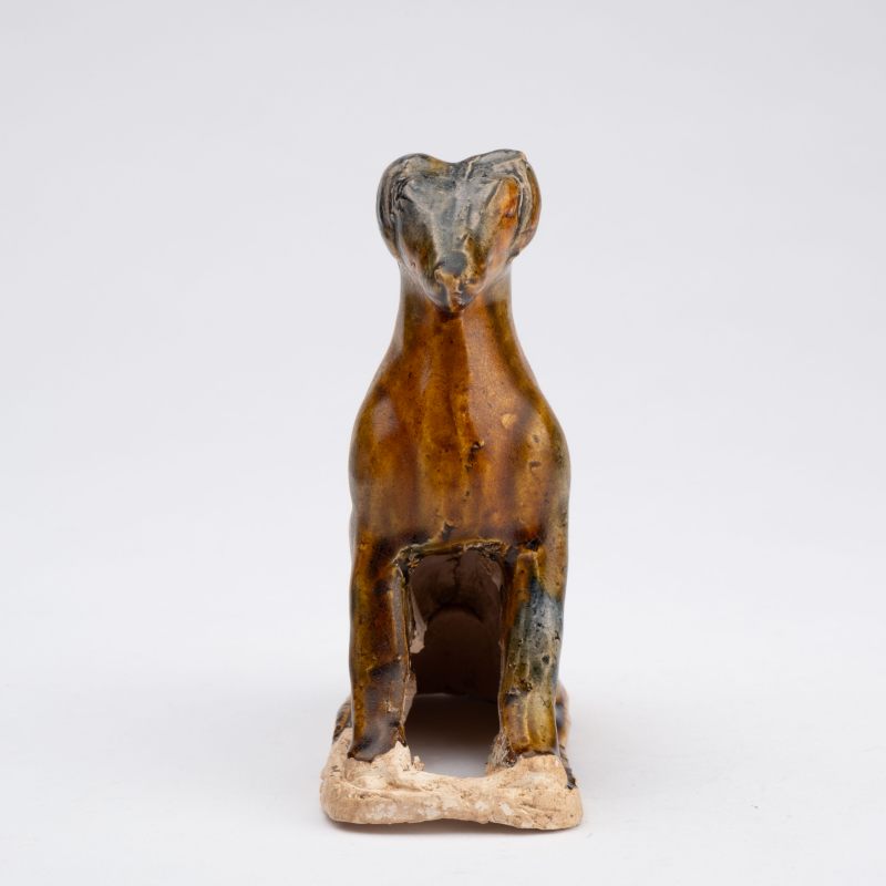    唐 三彩坐犬 - 图5