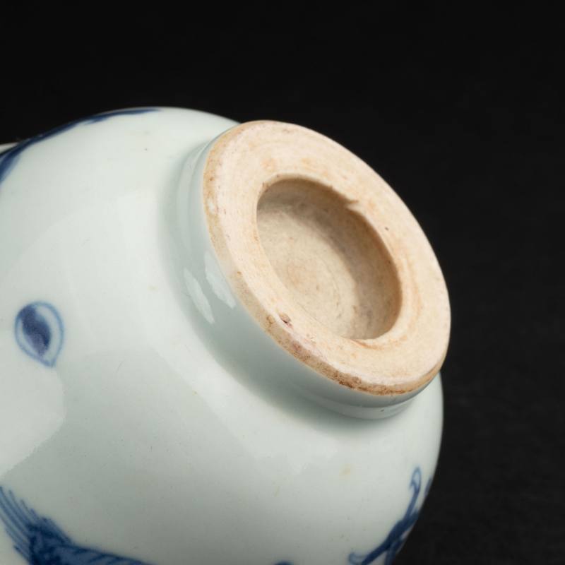    清 青花過墻龍碗 - 图7
