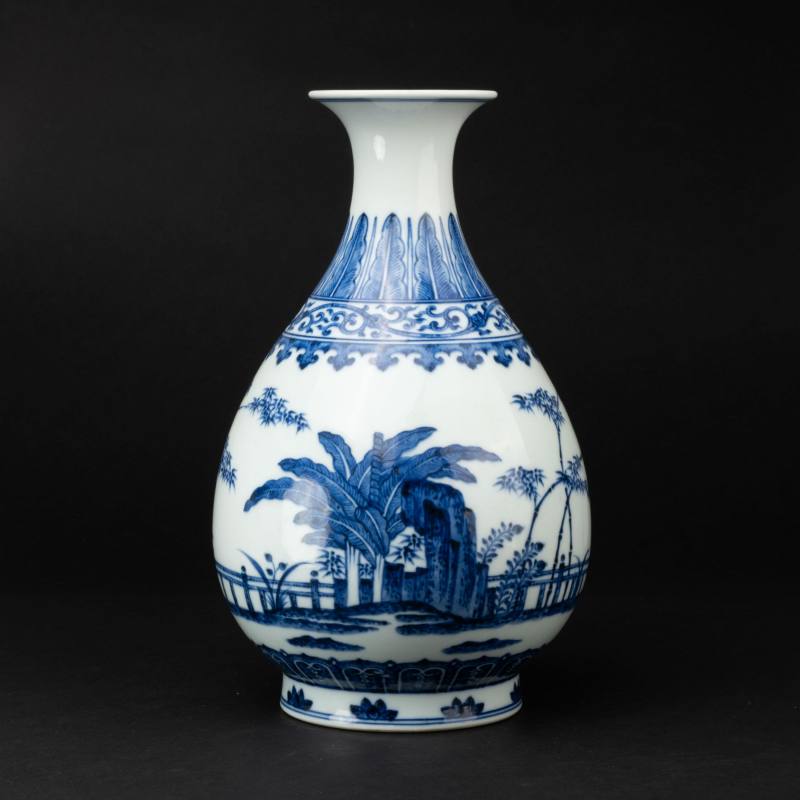    清 光緒款青花玉壺春瓶 - 图2