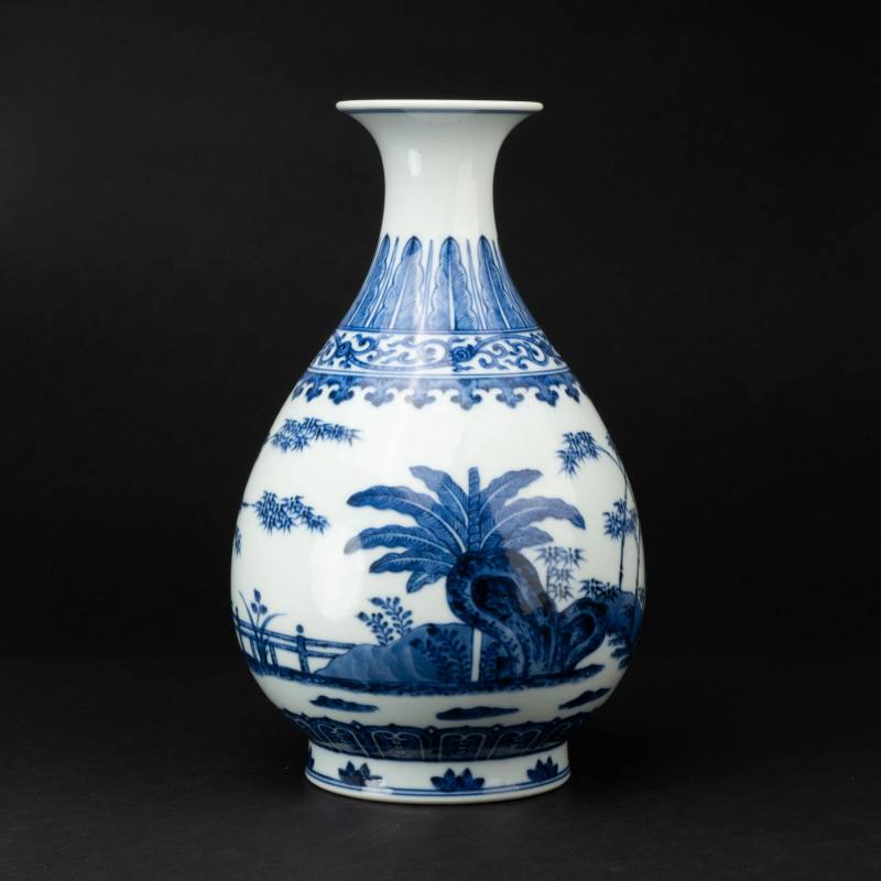    清 光緒款青花玉壺春瓶 - 图3