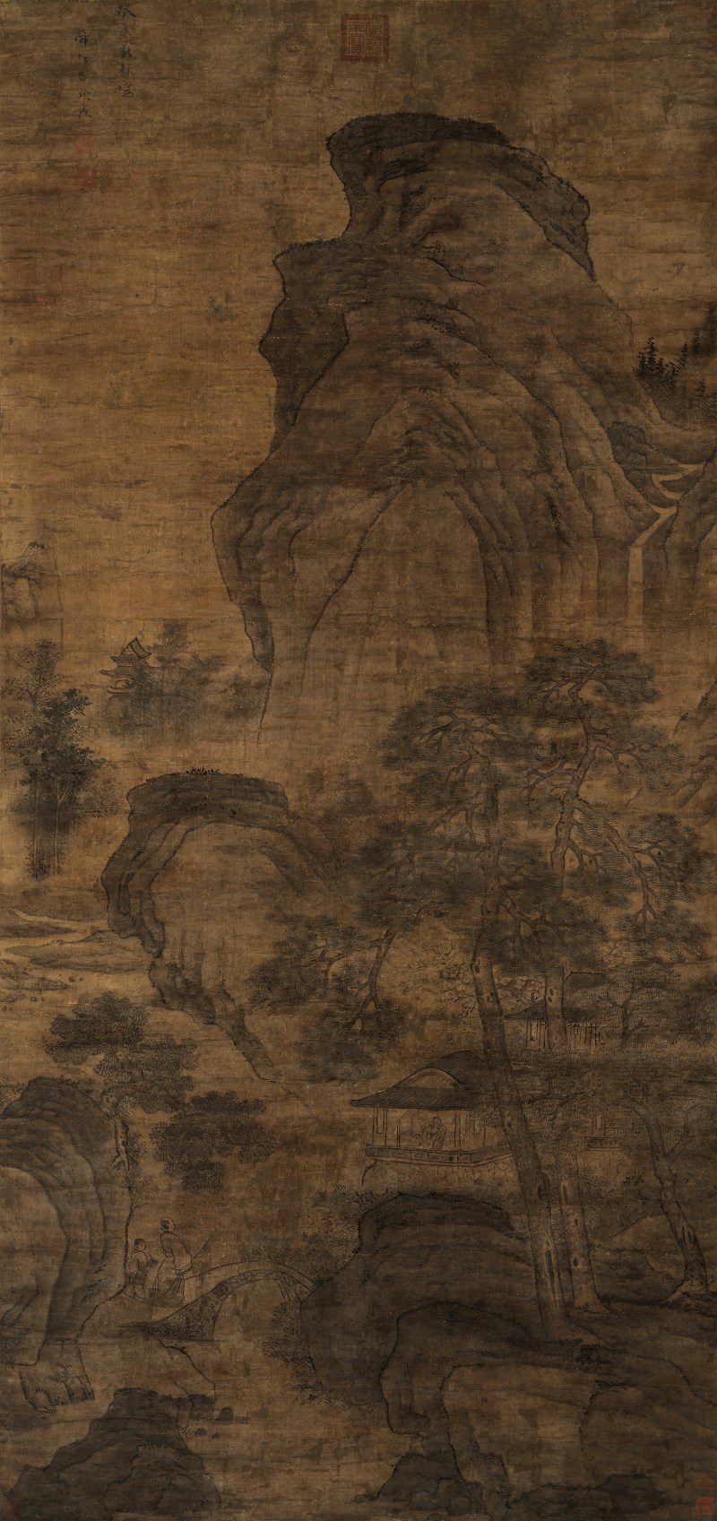 吕焕成（1630-1705后） 策杖访友 - 图2
