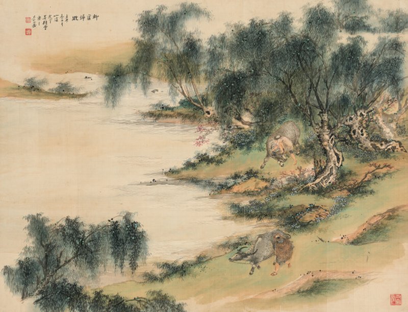 吴光宇 1908-1970 柳荫归牧