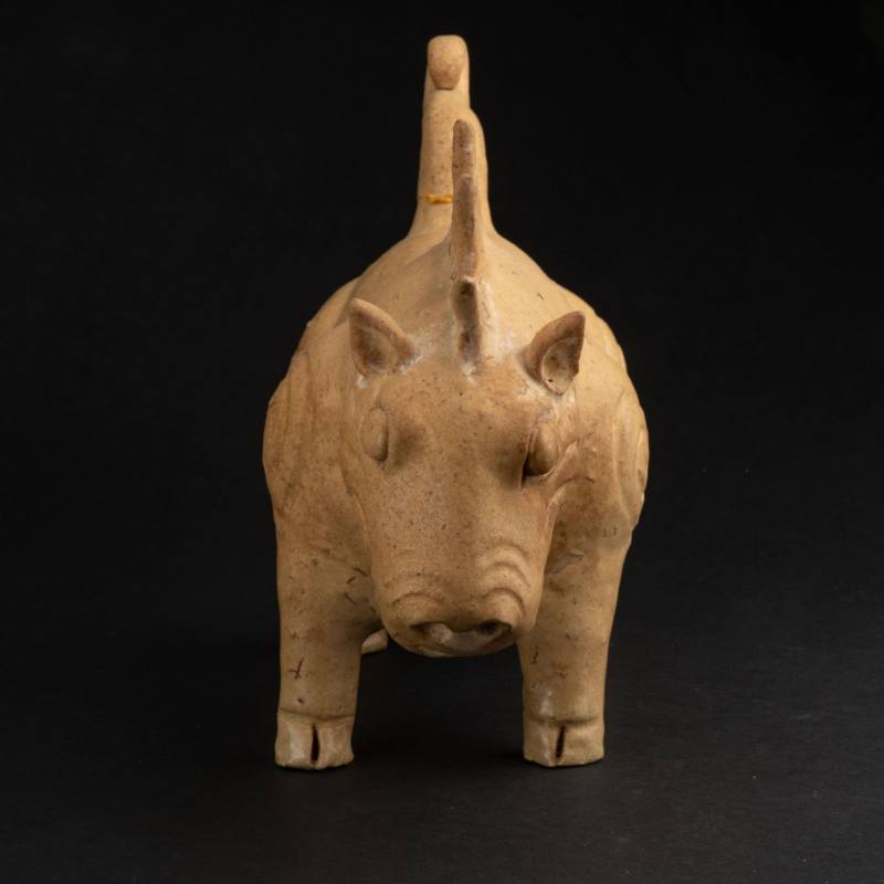    六朝 青磁瑞獸 - 图5
