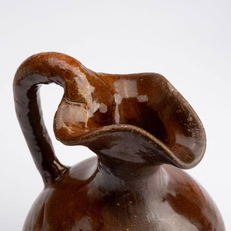    北朝 褐釉鳳首壺 - 图7