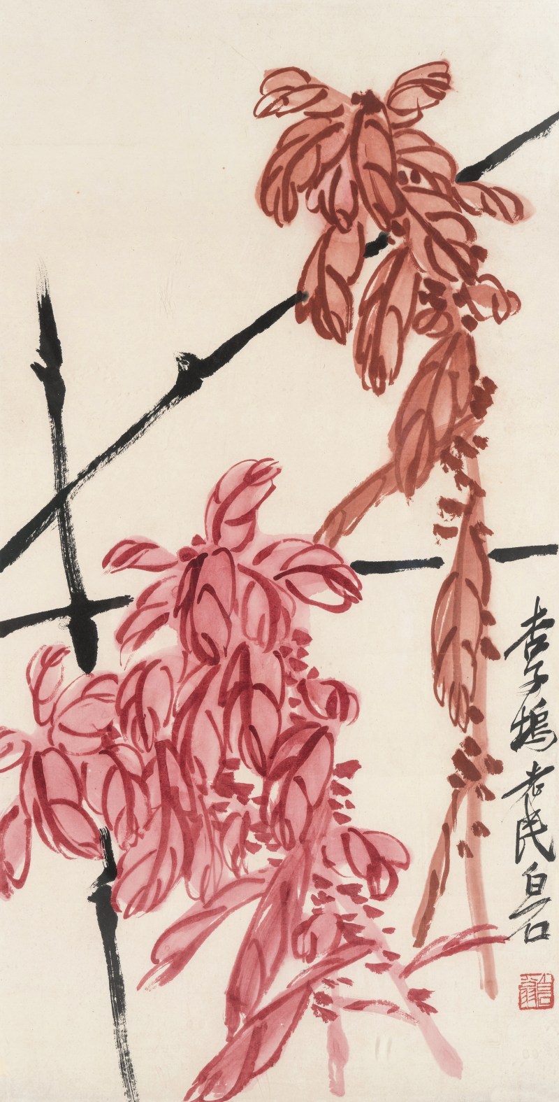 齐白石 1864-1957 老少年 - 图2