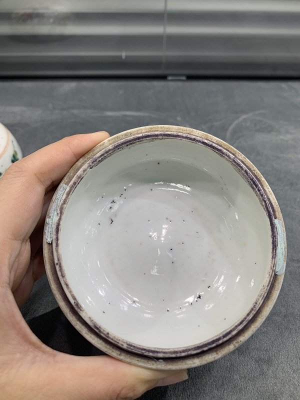 清晚期粉彩五子登科纹盖盒 - 图10
