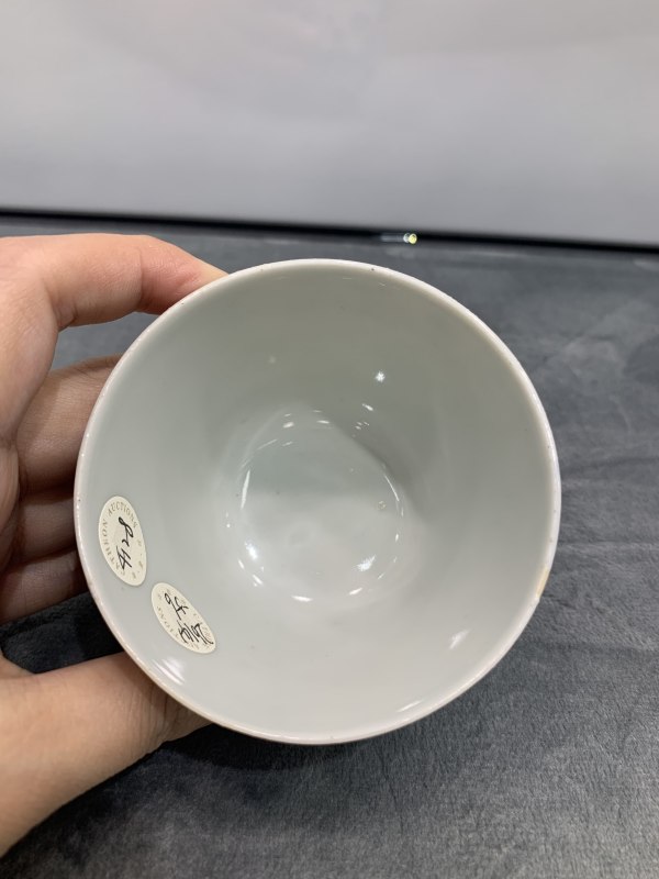 清道光青花牧牛图小杯 - 图8