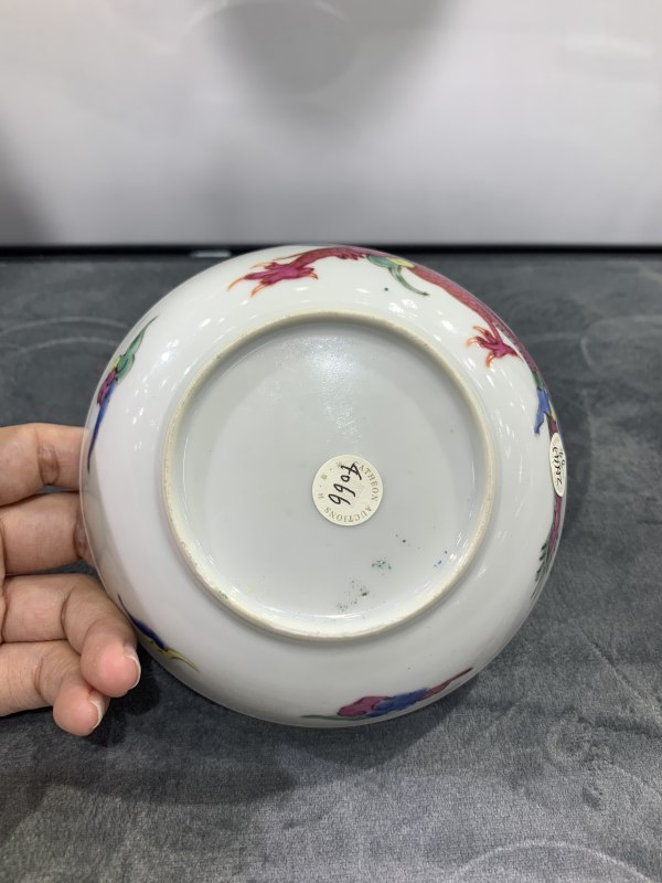 清雍正粉彩过墙龙纹盘 - 图3