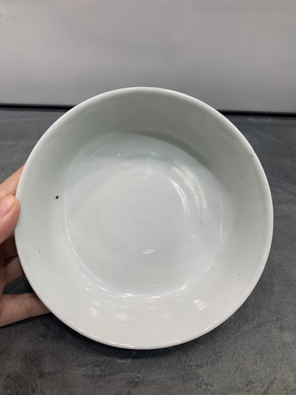 清晚期青花狮子滚绣球纹盖碗 - 图7