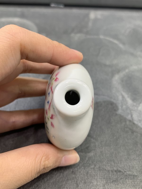 清道光粉彩宝相花卉纹鼻烟壶 - 图6