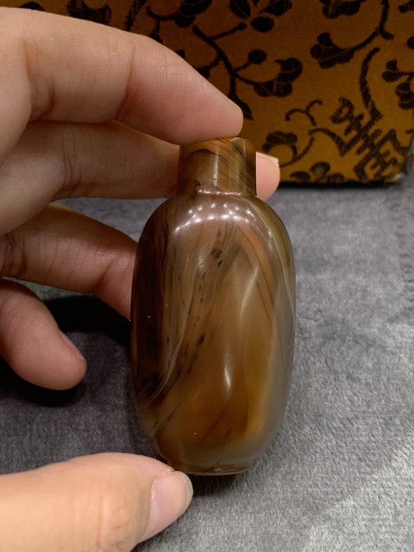 清玛瑙鼻烟壶 - 图4