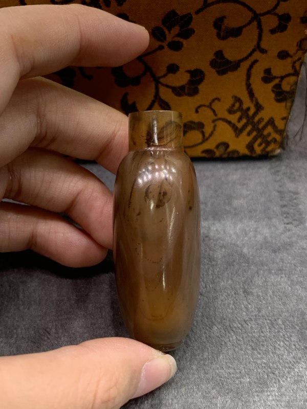 清玛瑙鼻烟壶 - 图5