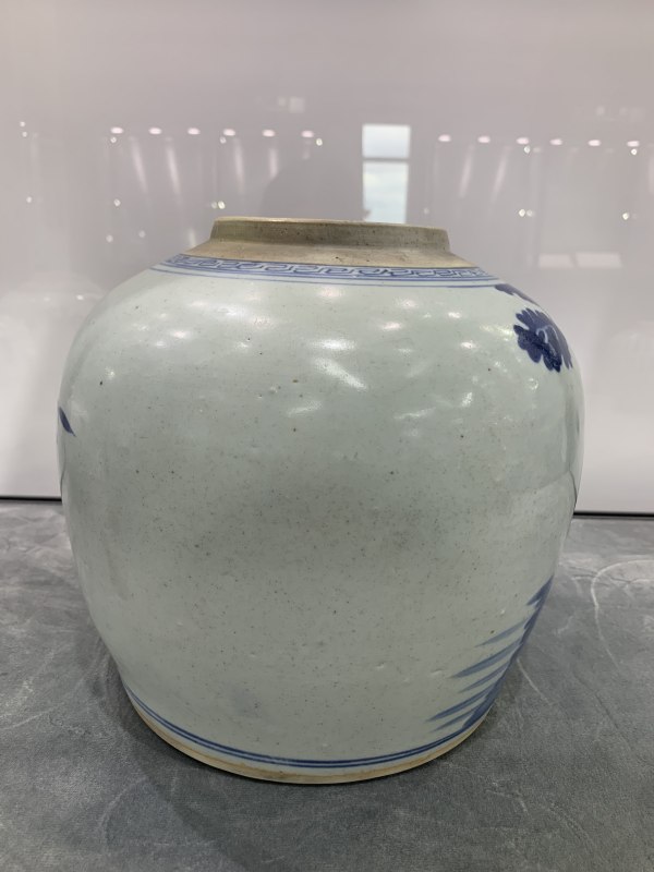 清中期青花福禄寿三星纹大罐 - 图5