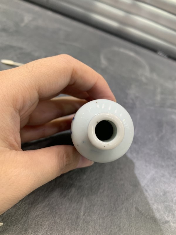 清中期青花釉里红杀妻求将图鼻烟壶 - 图6