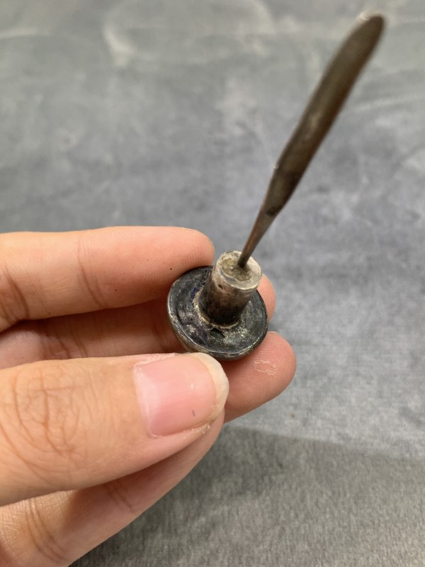 清晚期哥釉青花和合二仙纹鼻烟壶 - 图10