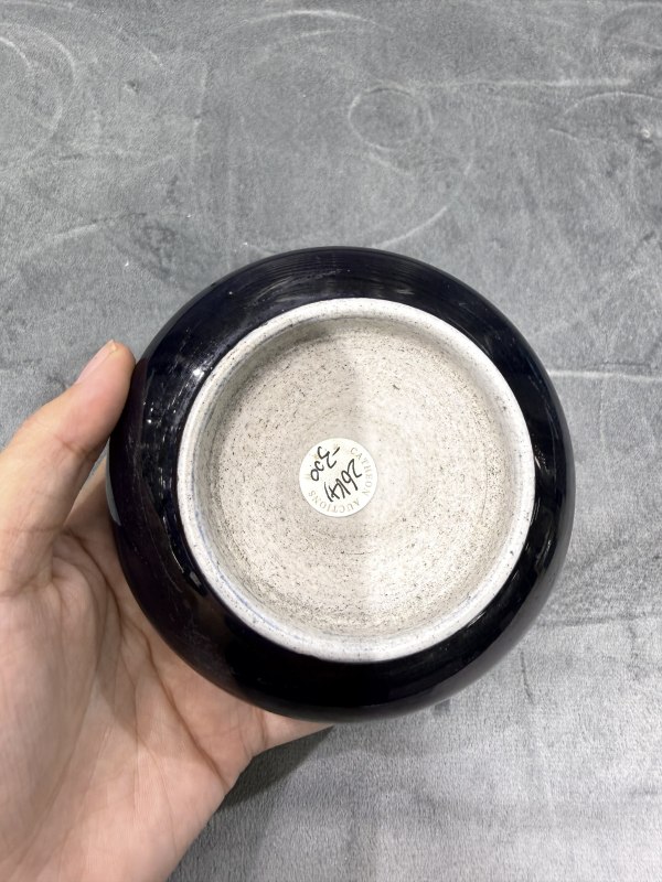 清晚期茄皮紫釉水盂 - 图6