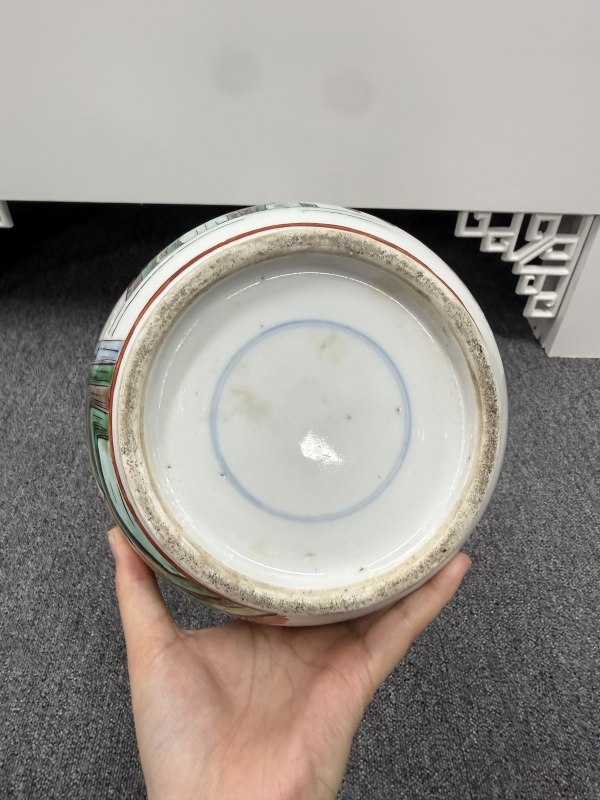 清晚期五彩沙场点兵故事纹棒槌瓶 - 图8
