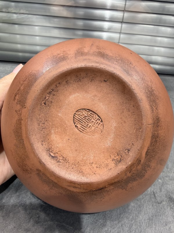 清紫砂蜀山嬢嬢庙庄壶英款钵 - 图8