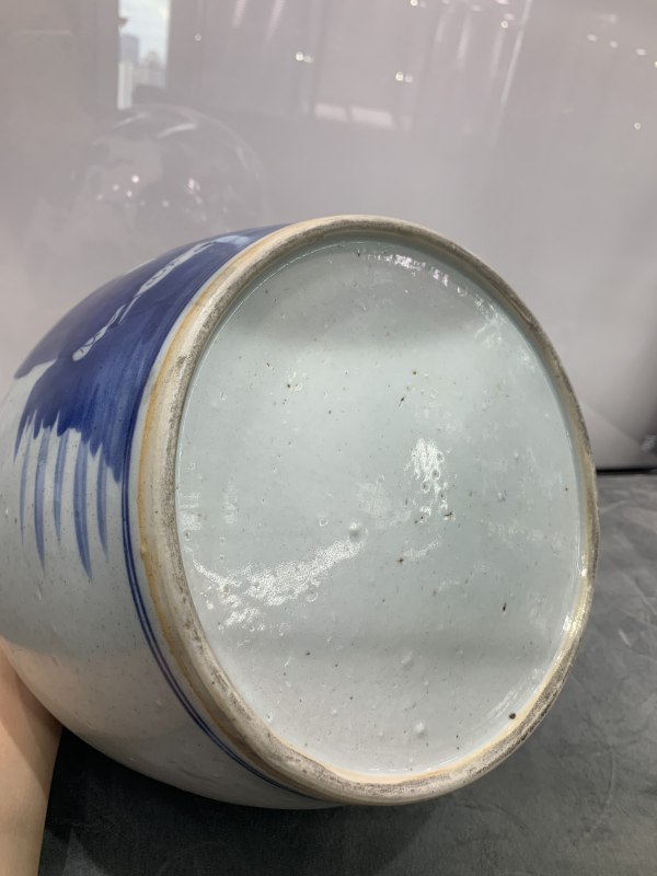 清中期青花福禄寿三星纹大罐 - 图9