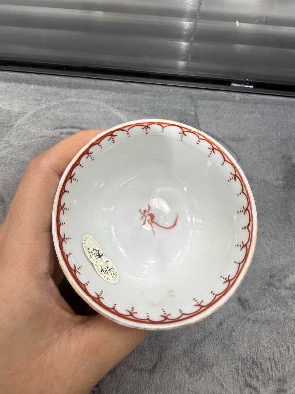 清乾隆广彩人物故事纹茶园 - 图7