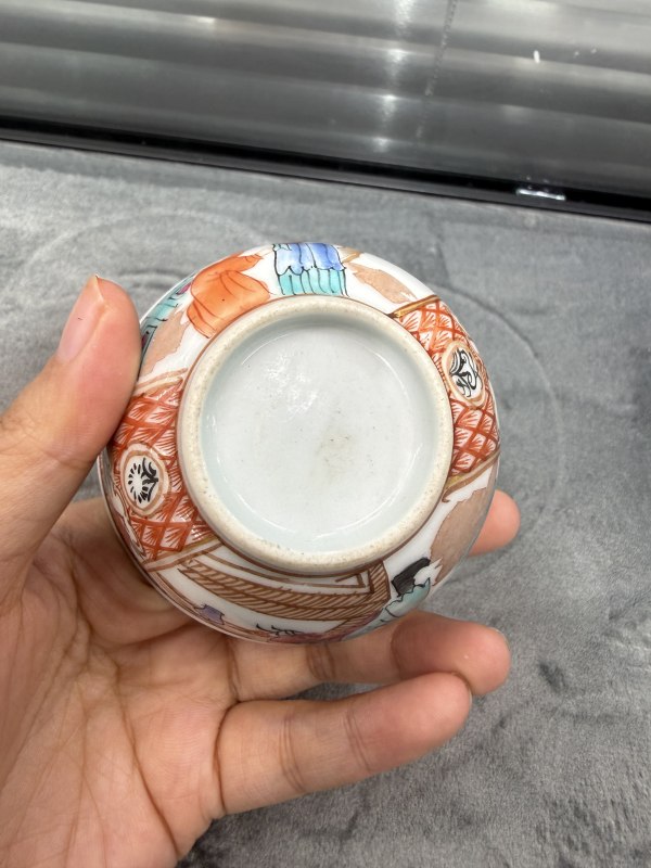 清乾隆广彩人物故事纹茶园 - 图8