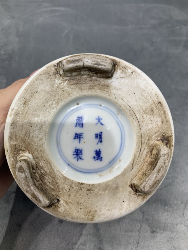 清晚期素三彩骏马图竹节型琴炉 - 图8
