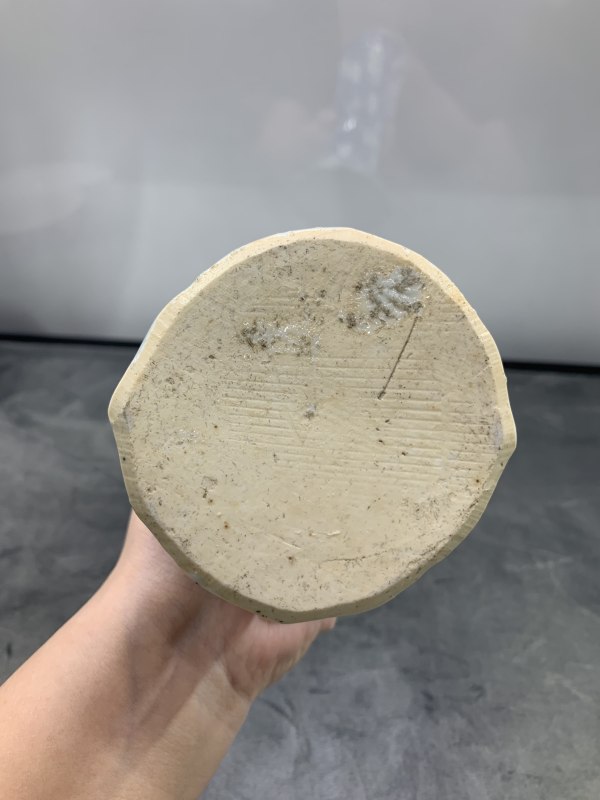 清康熙青花山水楼阁纹海棠形花觚 - 图10