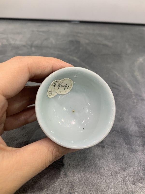 清雍正蓝釉小杯 - 图5