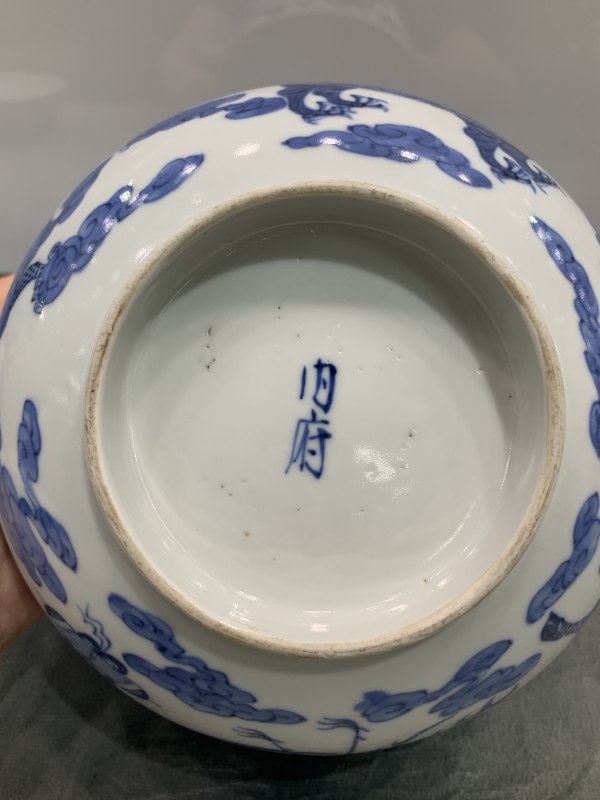 清道光青花四灵图墩式大碗 - 图10