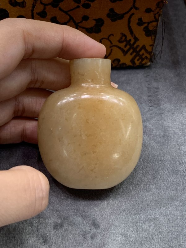 清黄玉鼻烟壶 - 图4