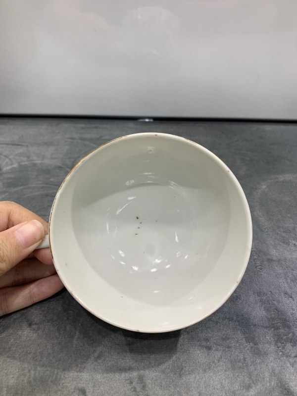 民国粉彩梅花纹把杯一组四件 - 图6