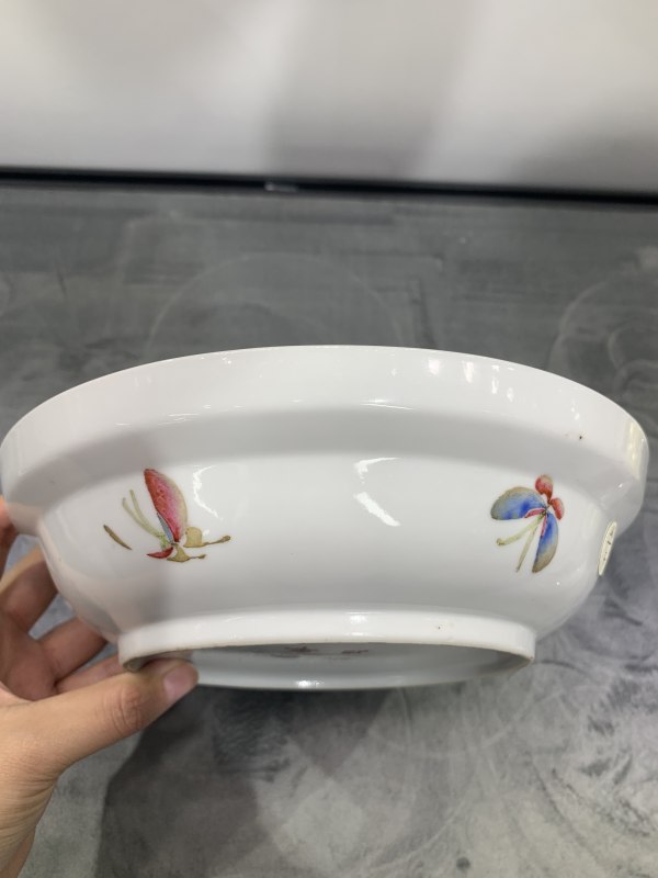 清晚期粉彩篮花纹盖锅 - 图4