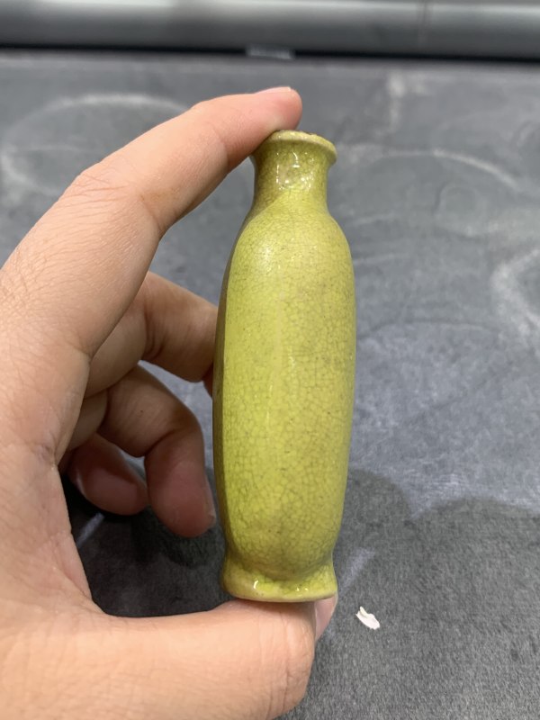 清晚期茶叶末釉鼻烟壶 - 图3