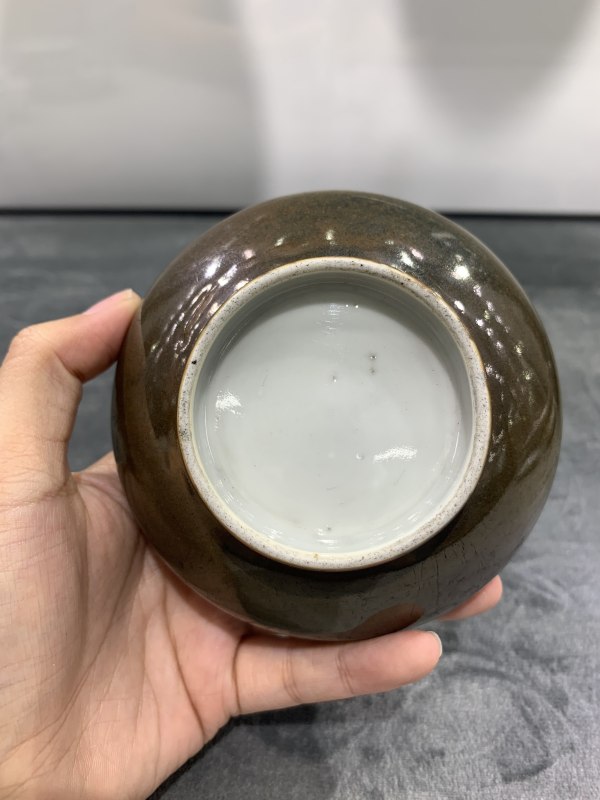 清晚期茶叶末釉荸荠瓶 - 图9