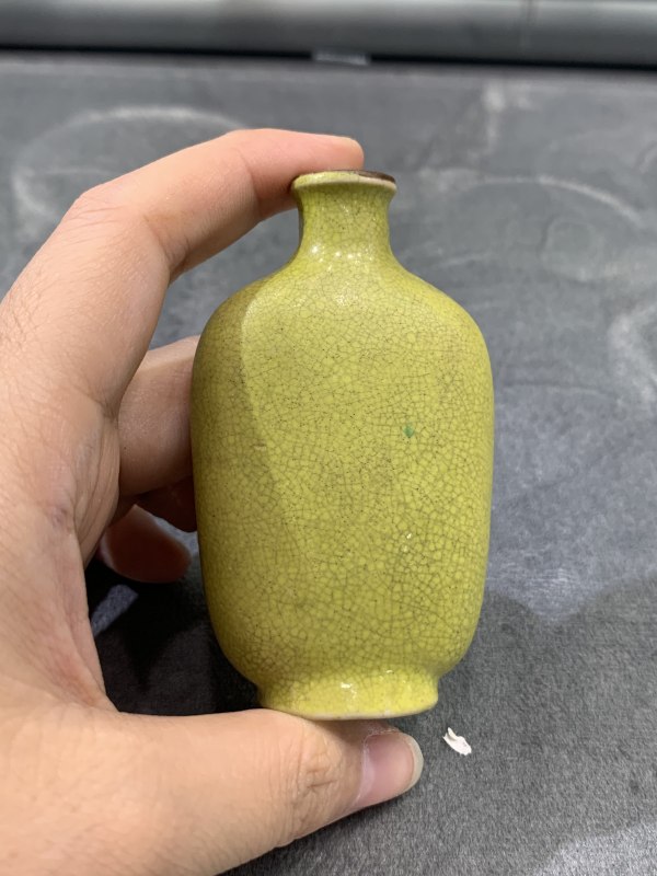 清晚期茶叶末釉鼻烟壶 - 图4